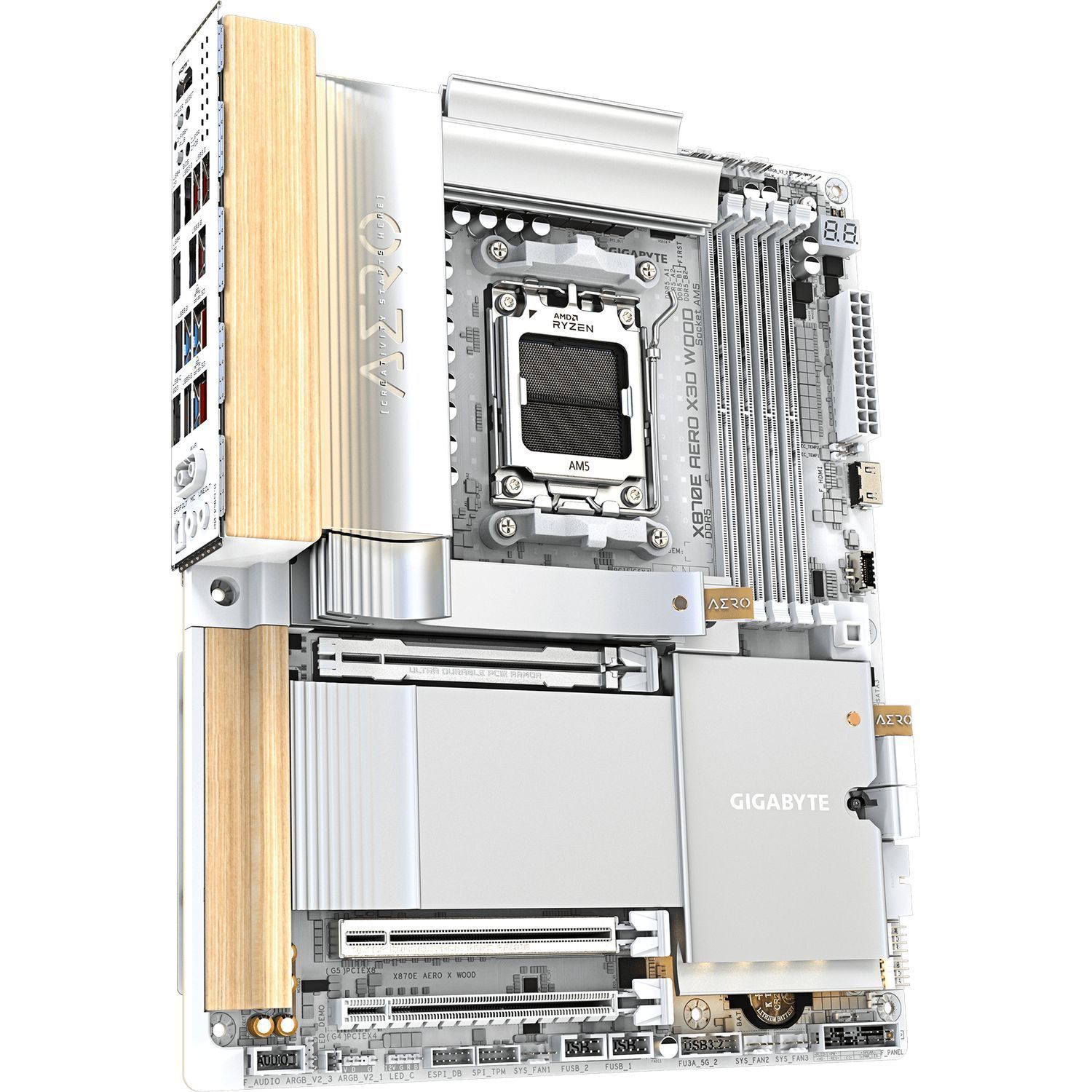 Материнская плата GIGABYTE X870E AERO X WOOD